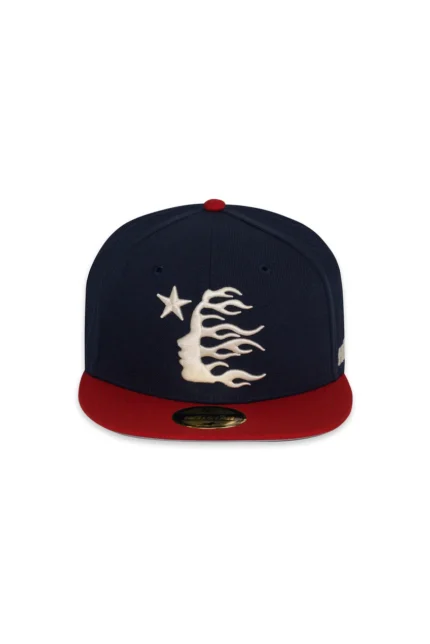 Blue Fitted Hellstar Baseball Hat