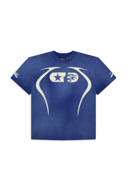 Hellstar Blue Warm Up T-Shirt