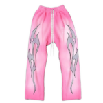 Hellstar Flame Sweatpant Pink