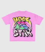 Hellstar Graphic Pink T-Shirt