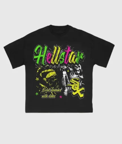 Hellstar Sweet Dreams With Stars T-Shirt Black