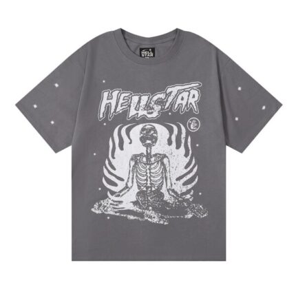 Hellstar Flaming Skeleton T-Shirt