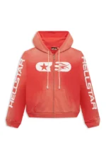 Hellstar Studios Zip Hoodie Red