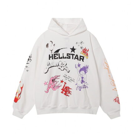 Hellstar White Hoodie