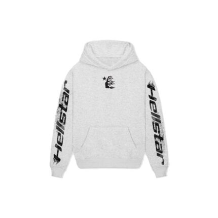 Best Hellstar Logo Hoodie Grey