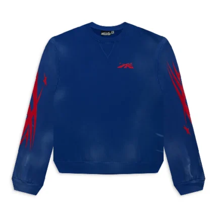 Blue Hellstar Crewneck Longsleeve